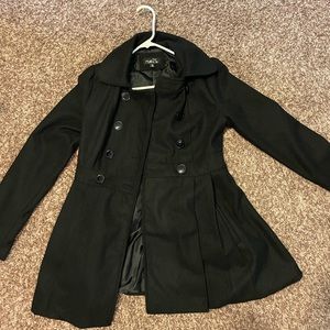 Rue 21 black peacoat